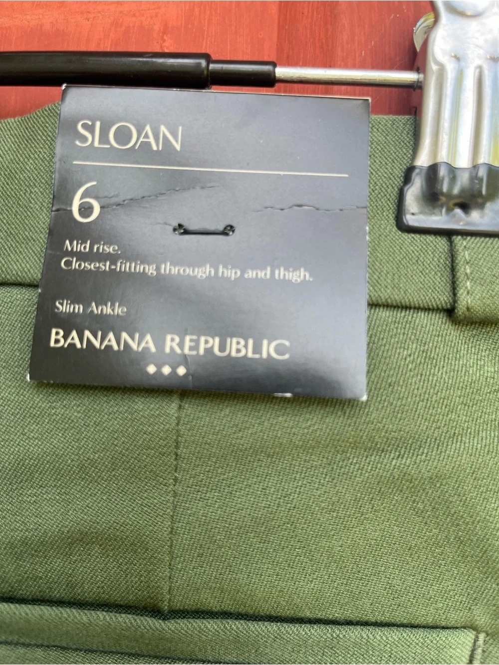 NWT Banana Republic Sloan size 6 Green Dress Pants